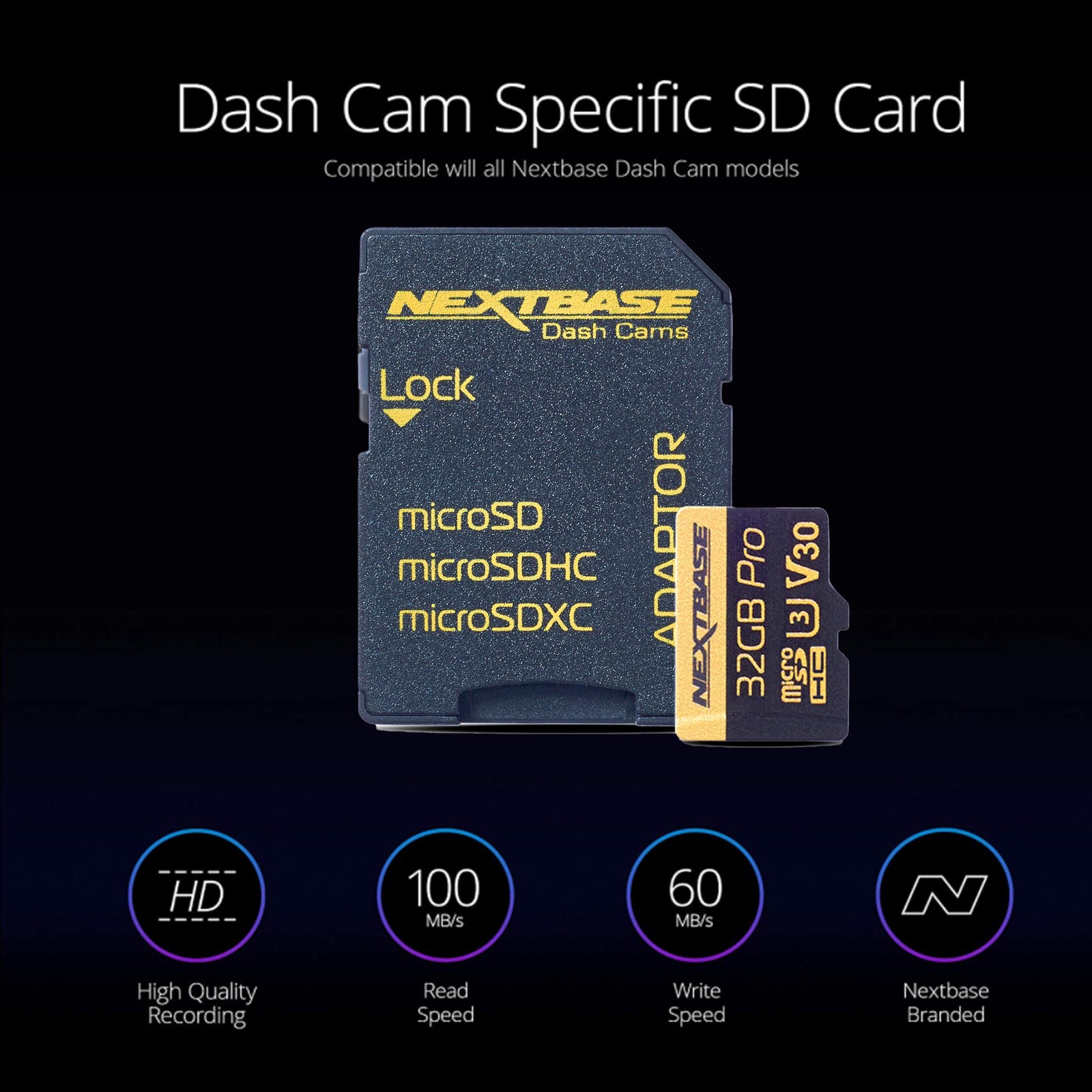 422GW Dash Cam and 32GB Micro SD Memory Card Bundle- 1440p HD Recording in Ca…