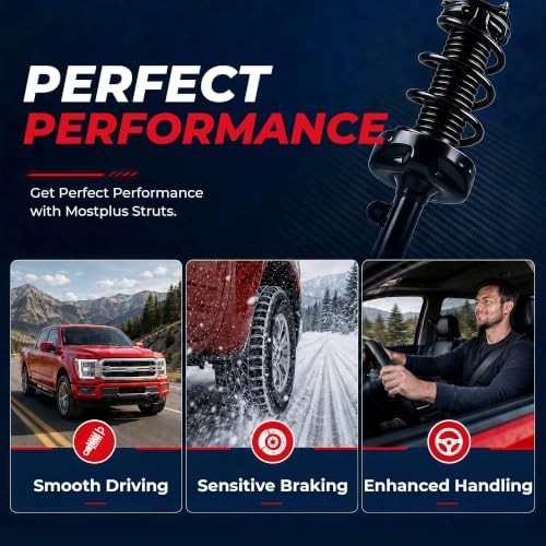 Rear and Front Complete Struts Front and Rear Struts(Set of 4) 2004-2008 4WD