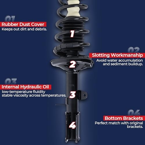 4pcs Front Rear Struts Front and Rear Struts(Set of 4) 00-06 Suburban/Yukon