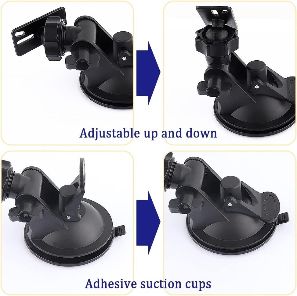 Versatile Suction Cup Mount for Dash Cams – Waterproof and Easy to Install