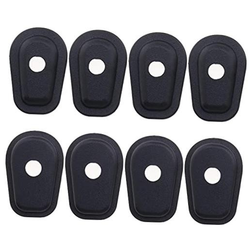 Front Rear Motorcycle Turn Signal Indicator Adapter Spacers Black 8pcs