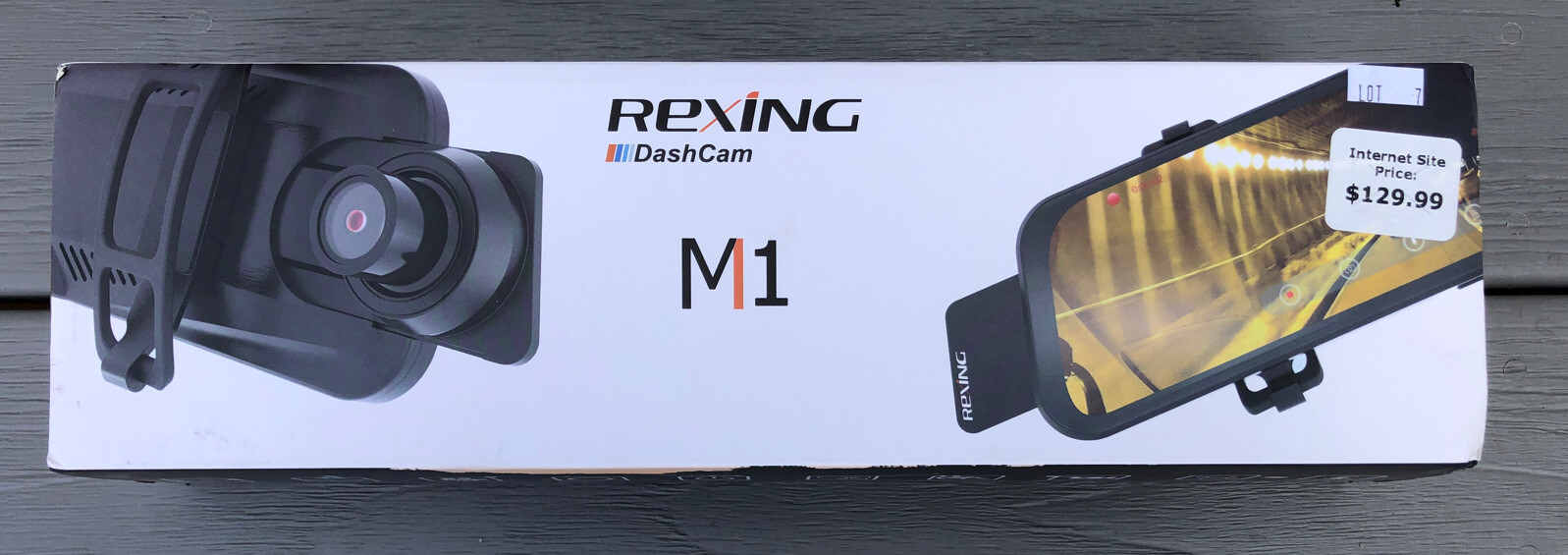Rexing M1 HD Dual Channel Rear View 10” IPS Touch Screen Mirror Dash Cam 1296p