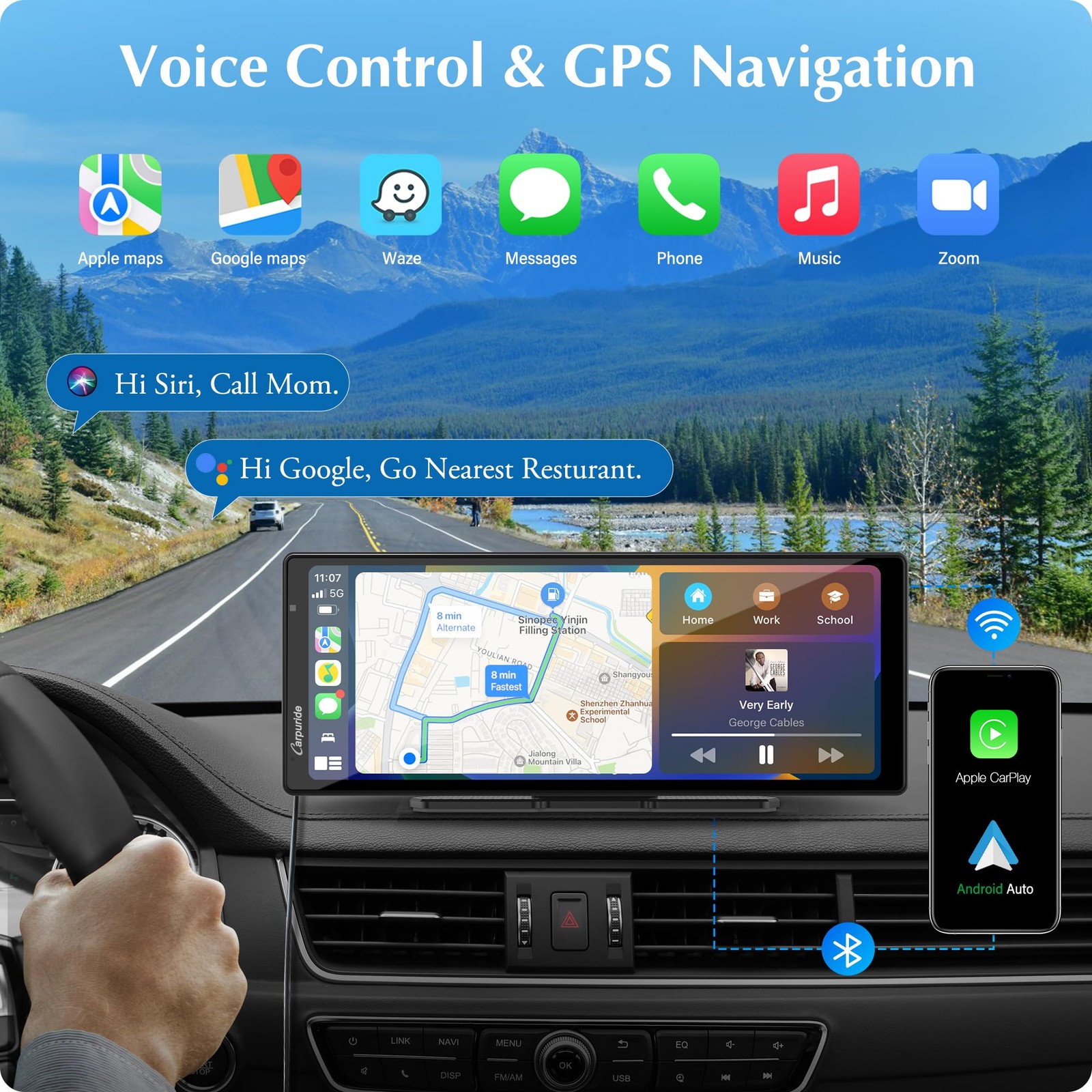 2025 Carpuride W903 Wireless Carplay Android Auto with Dash Cam – 9.3 HD IPS…