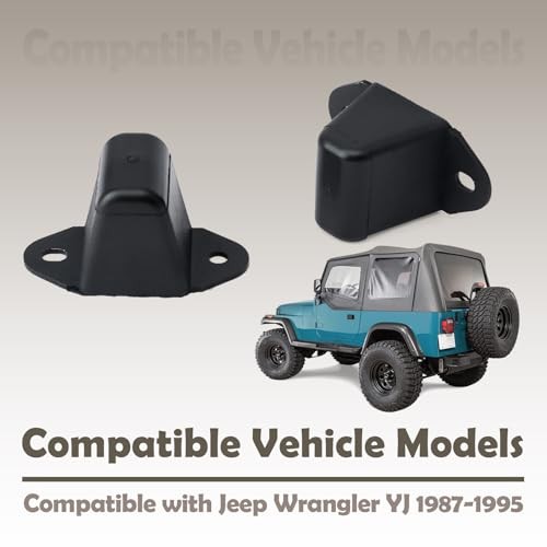 2Pcs Rear Leaf Spring Bump Stops Compatible with Jeep Wrangler YJ 1987 1988