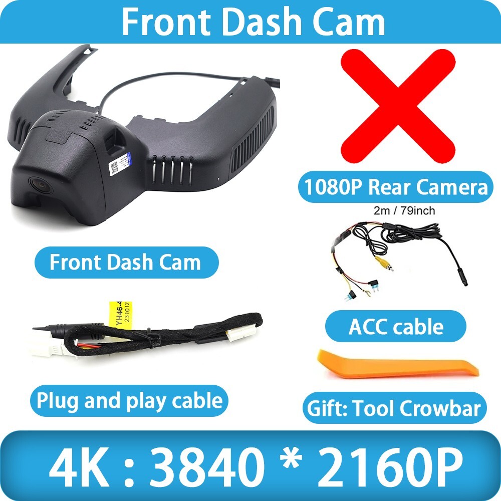 4K Wifi DVR Dash Cam Camera for Mercedes Benz GLS X167 GLE W167 V167 2019-202