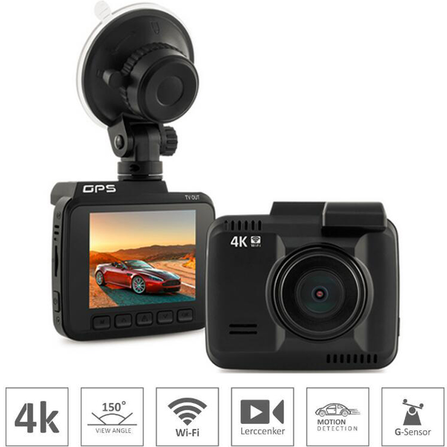 2160P 4K Car DVR Camera 2.4″ Novatek 96660 Video Recorder WiFi GPS Dash Cam