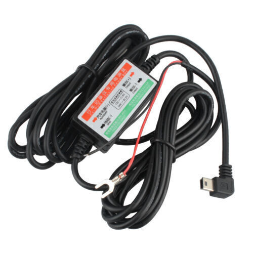 3m 12V to 5V Universal Mini USB Hard Wire Cable Kit Fuse for Car Dash Cam Video