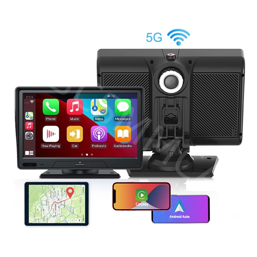 Touch Screen Car Navigation Player Dash Cam Video Recorder For CarPlay G-sensor