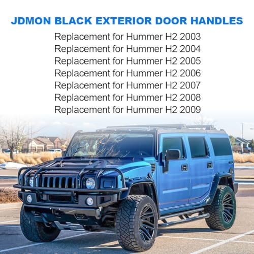 4PCS Exterior Door Handles Front Rear Left Right Exterior Door Handles