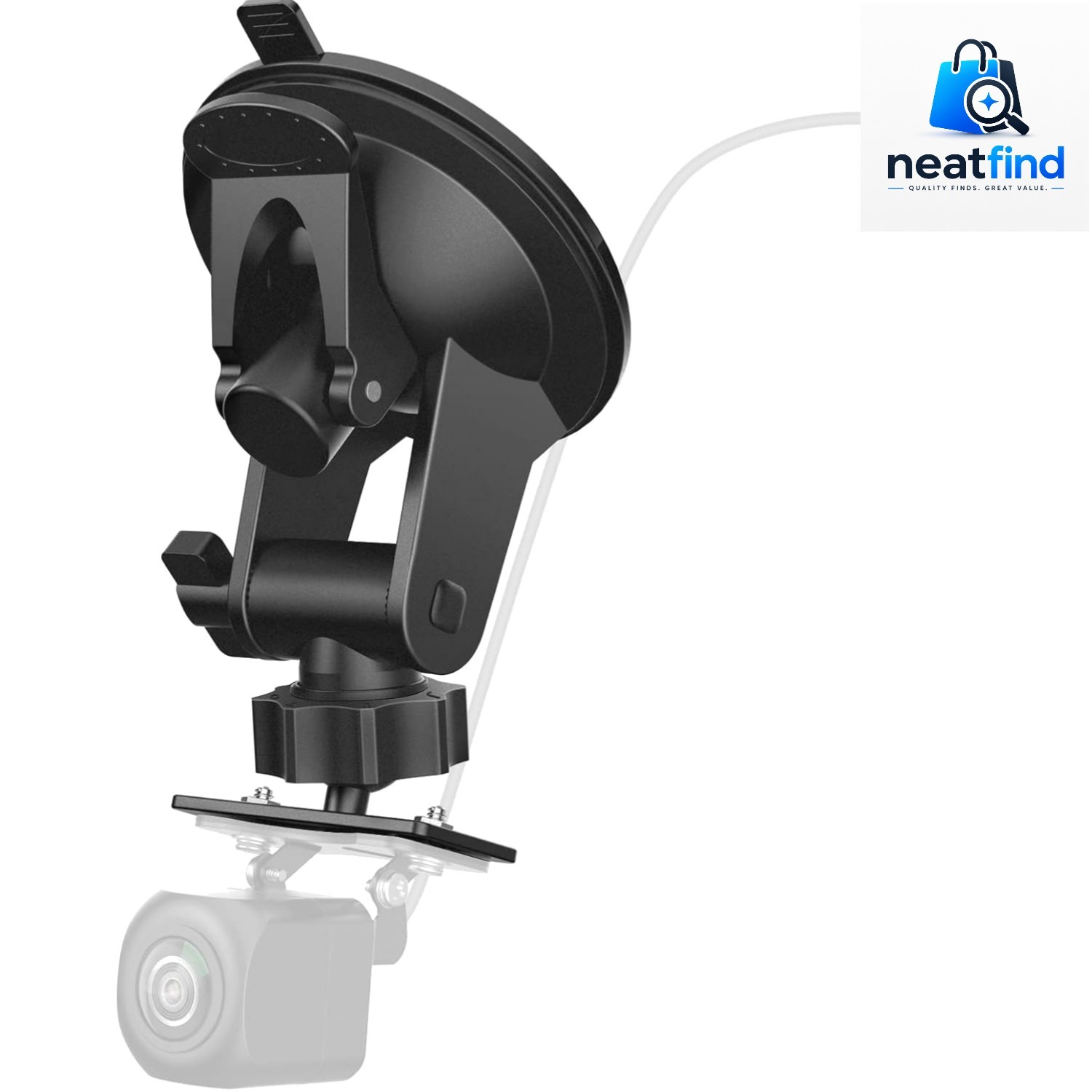 Universal Suction Cup Rear Camera Mount | Easy Installation for Trucks and RVs