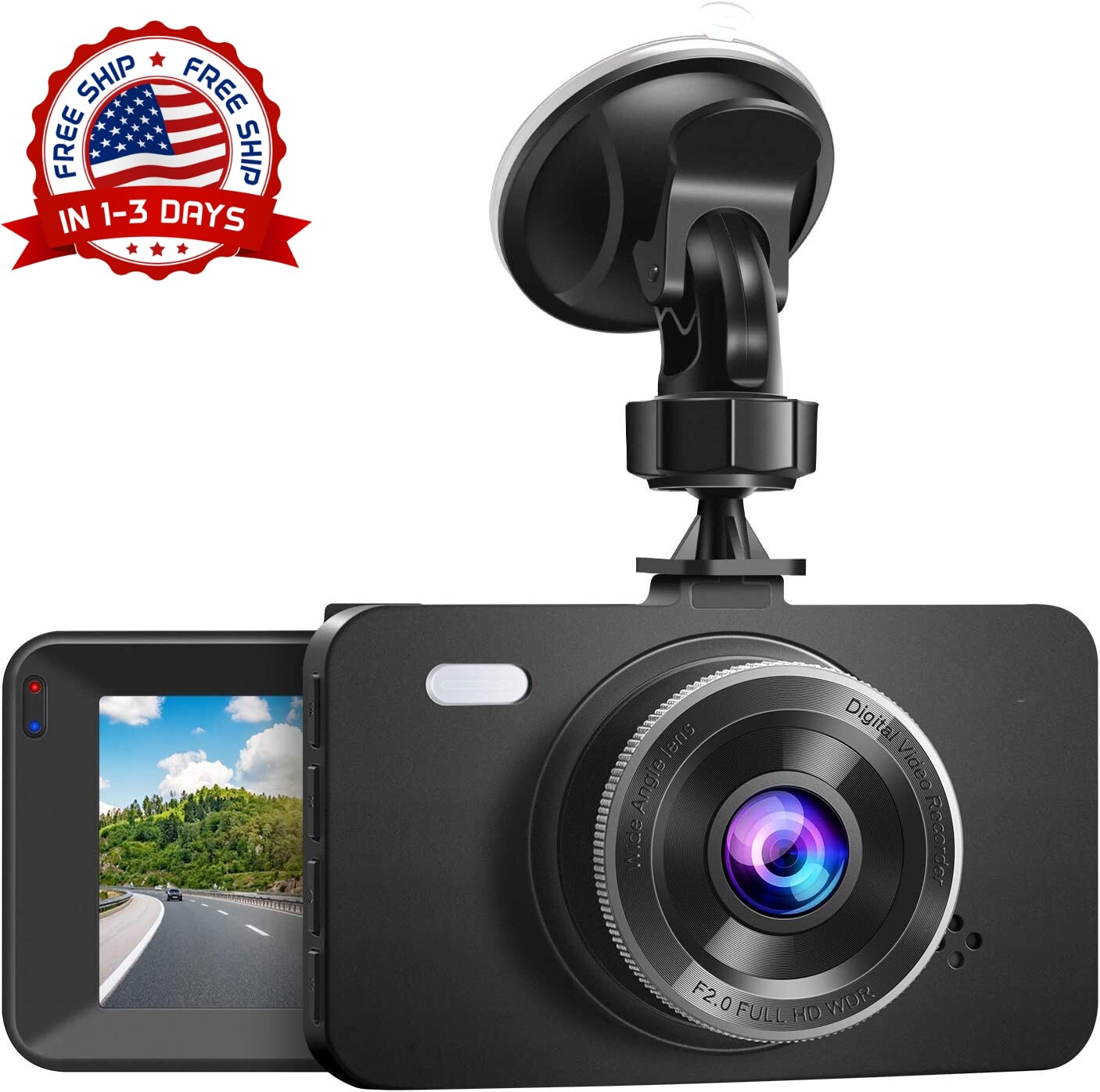 Camara De Seguridad Dash Cam Pro Personal 1080p Para Auto Coche Espia Record HD