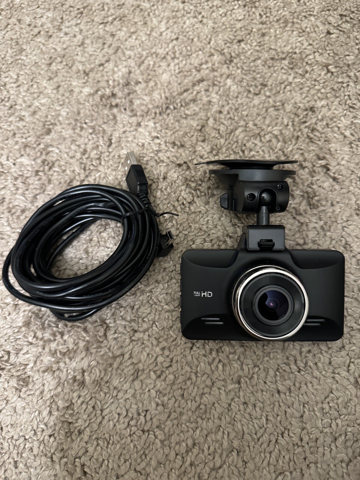 AZDOME M01Pro Dual Dash Cam and Mirror Mount Holder Bundle – Black