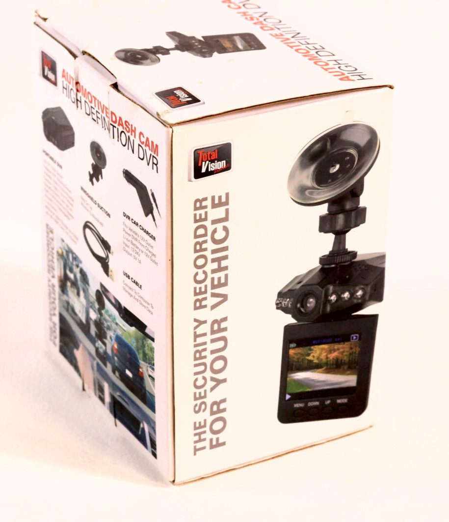 Automotive Dash Cam HD DVR | Built-In Mic & Speaker | Windshield Mount Camera