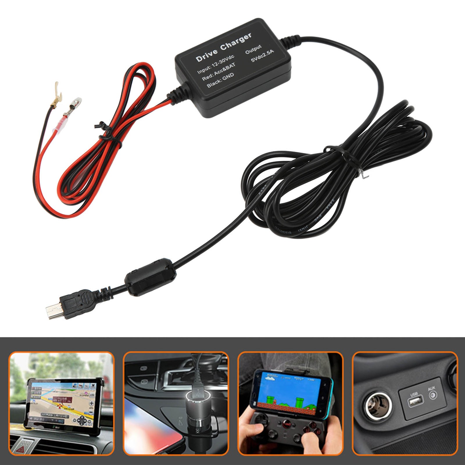 Dash Cam Hardwire Kit High Precision Voltage Transformation For Car Continu OUKR