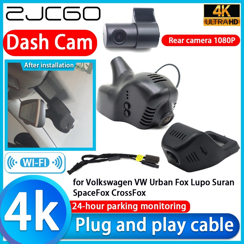 4K Wifi Dash Cam Camera for Volkswagen VW Urban Fox Lupo Suran SpaceFox CrossFox