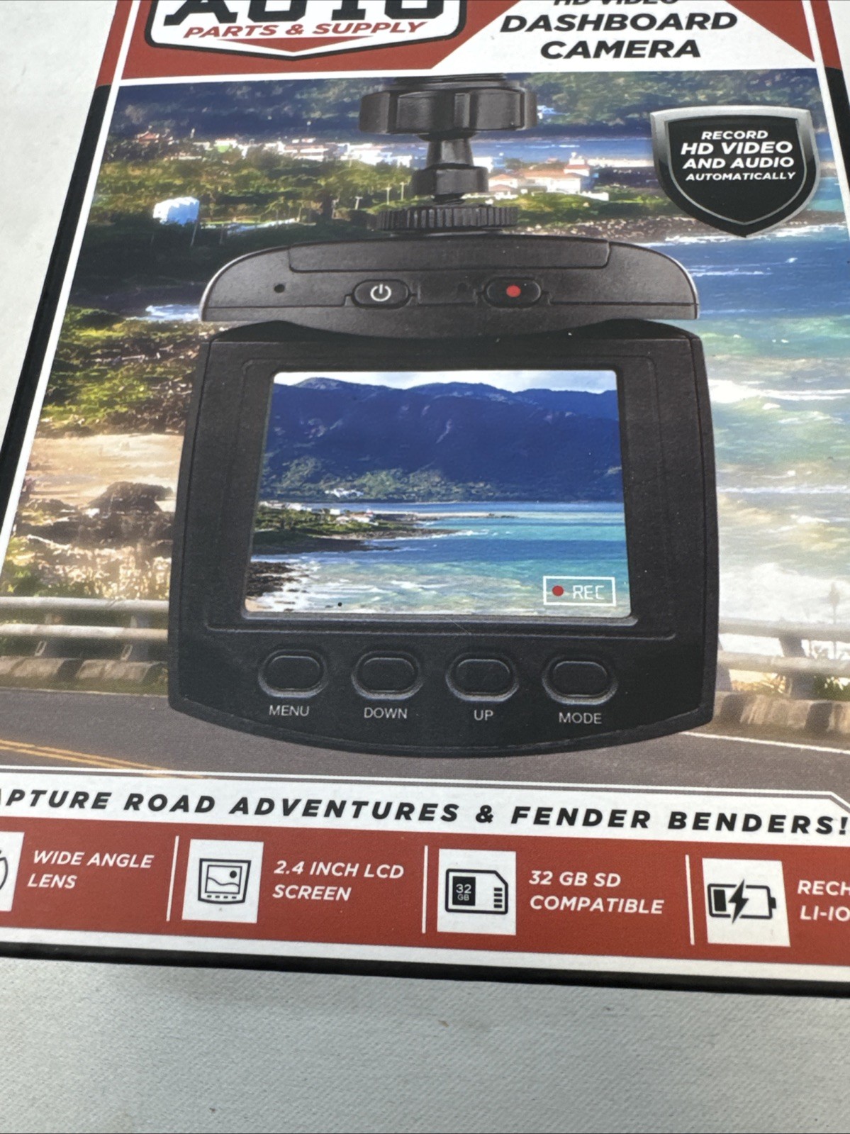 Dashboard Camera Saddlebred Auto Parts 270 Degree HD Video & Audio New