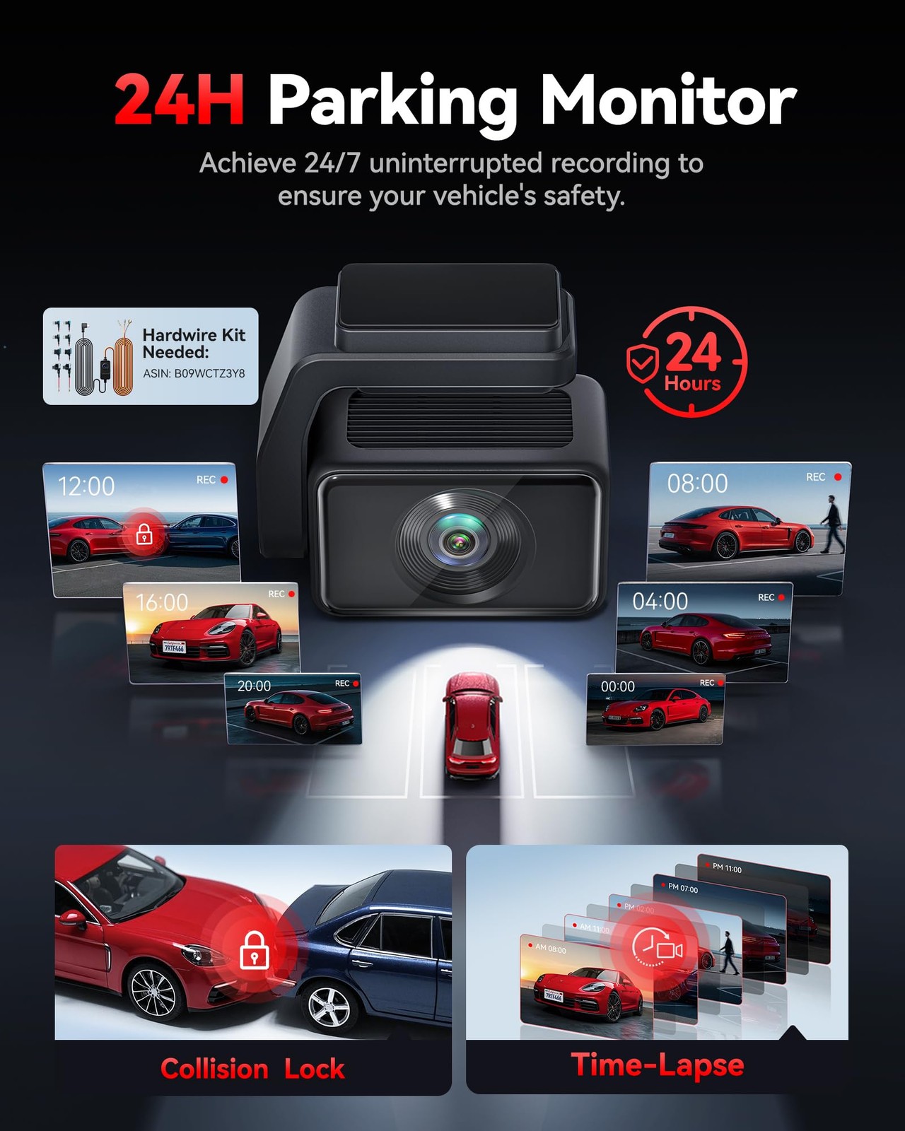 REDTIGER F4 Pro 4K Mini Dash Cam Front and Rear, STARVIS 2 Night Vision, 128G…