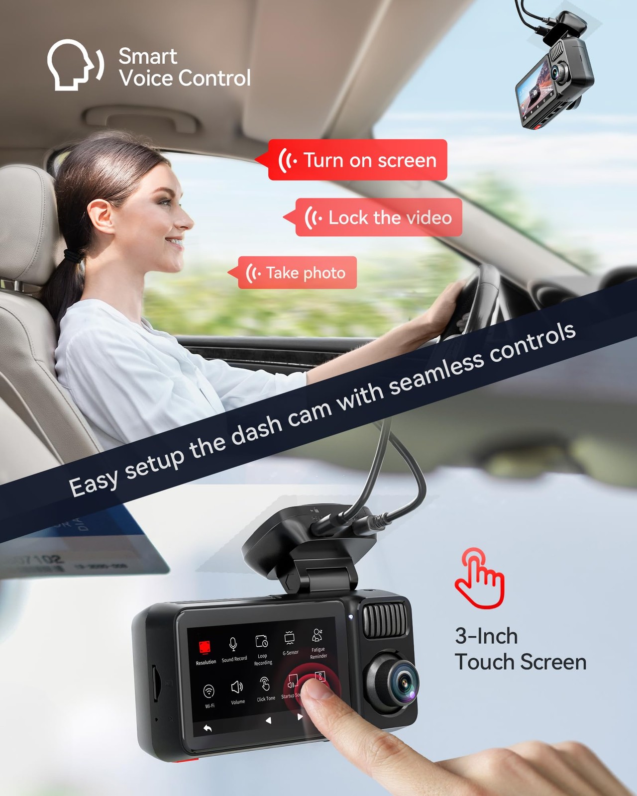 REDTIGER F17 Elite 4K Dash Cam 3 Channel, STARVIS 2 IMX678 & IMX675, 128GB Ca…