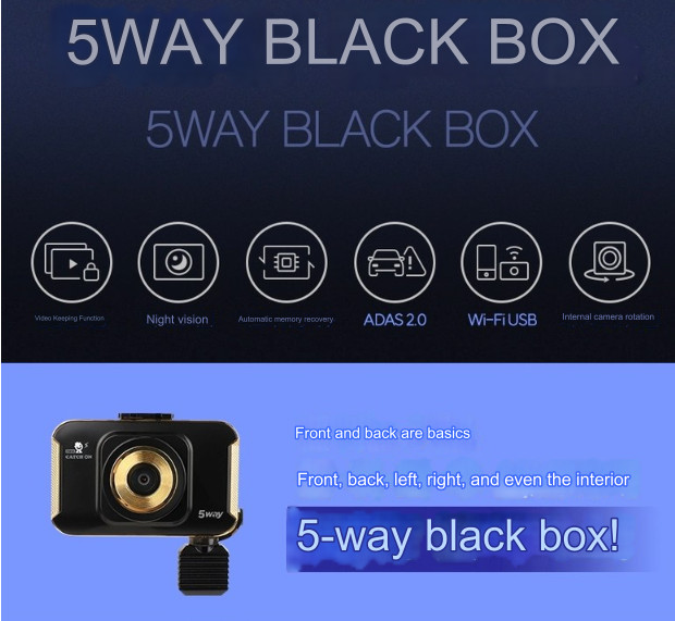 Brand New 3CH QHD FHD 1920X1080 5 WAY WIFI Blackbox 120GB