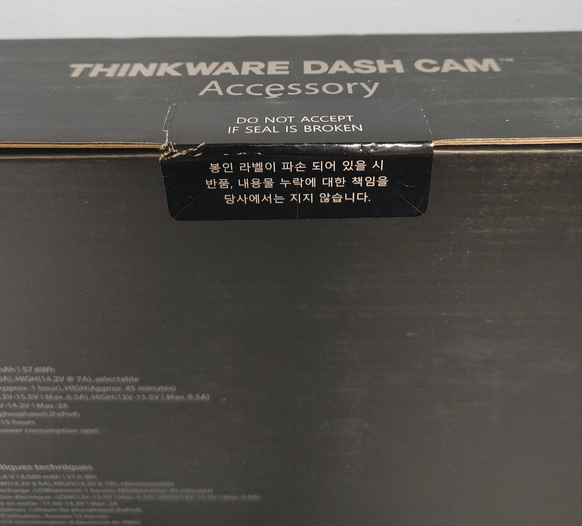 Thinkware BAB-50 iVolt Mini External Dash Cam Battery -Sealed