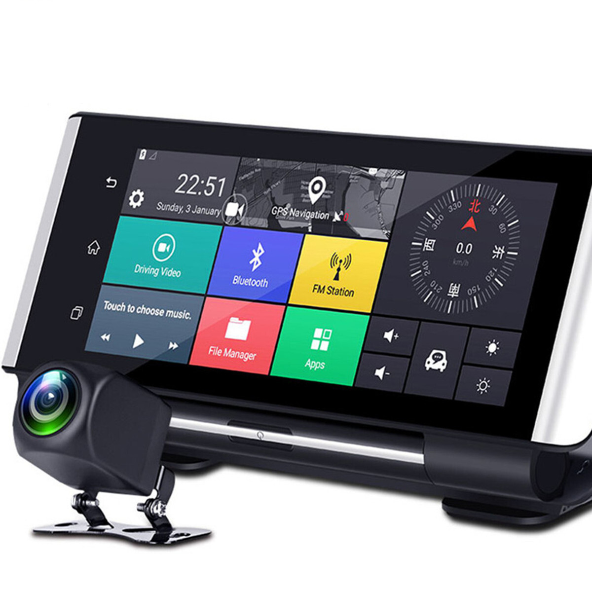 Touch Screen Dash Cam 7″ Dual Lens Car DVR Recorder Front Rear Camera G-Sensor