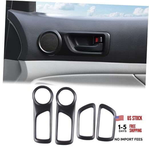 Aunginsy Car Inner Door Handle Panel Frame Trim Compatible with Matte Black