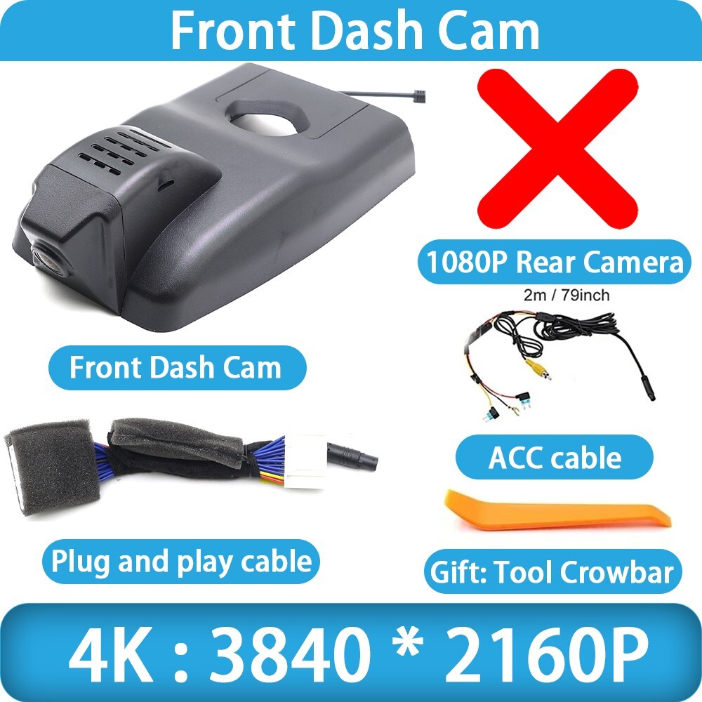 4K UHD Wifi DVR Dash Cam Camera for Lexus ES ES200 ES350 ES250 ES300h 2013-2026
