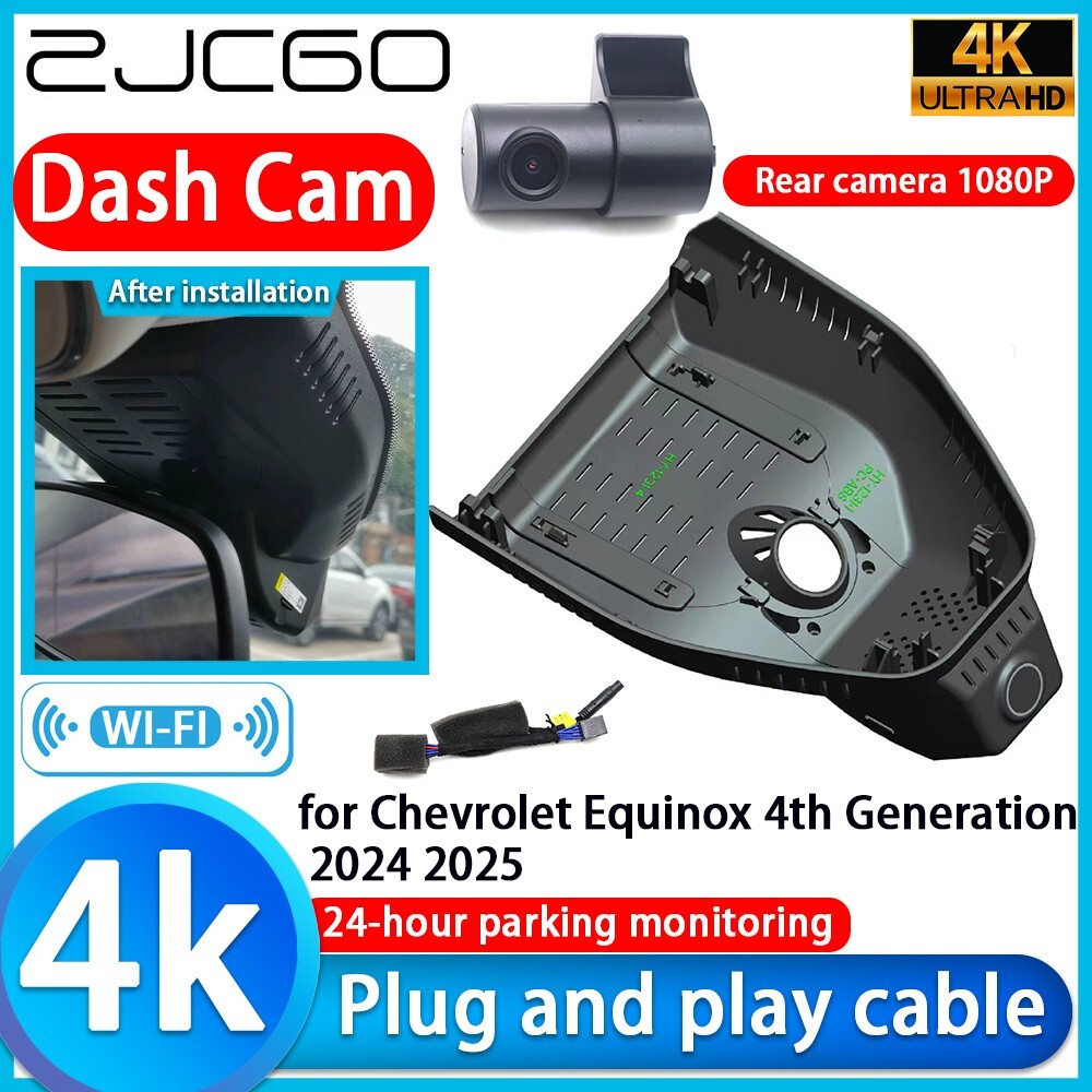 4K 2160P Wifi DVR Dash Cam Camera for Chevrolet Equinox 4th Generation 2024 2025