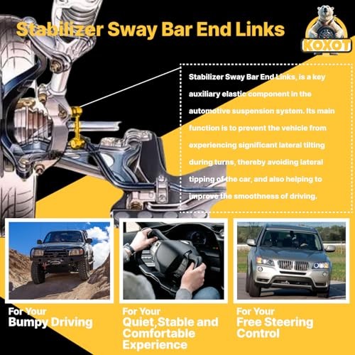 4pcs Front & Rear Stabilizer Sway Bar End Links Fit for Isuzu Ascender 03/for
