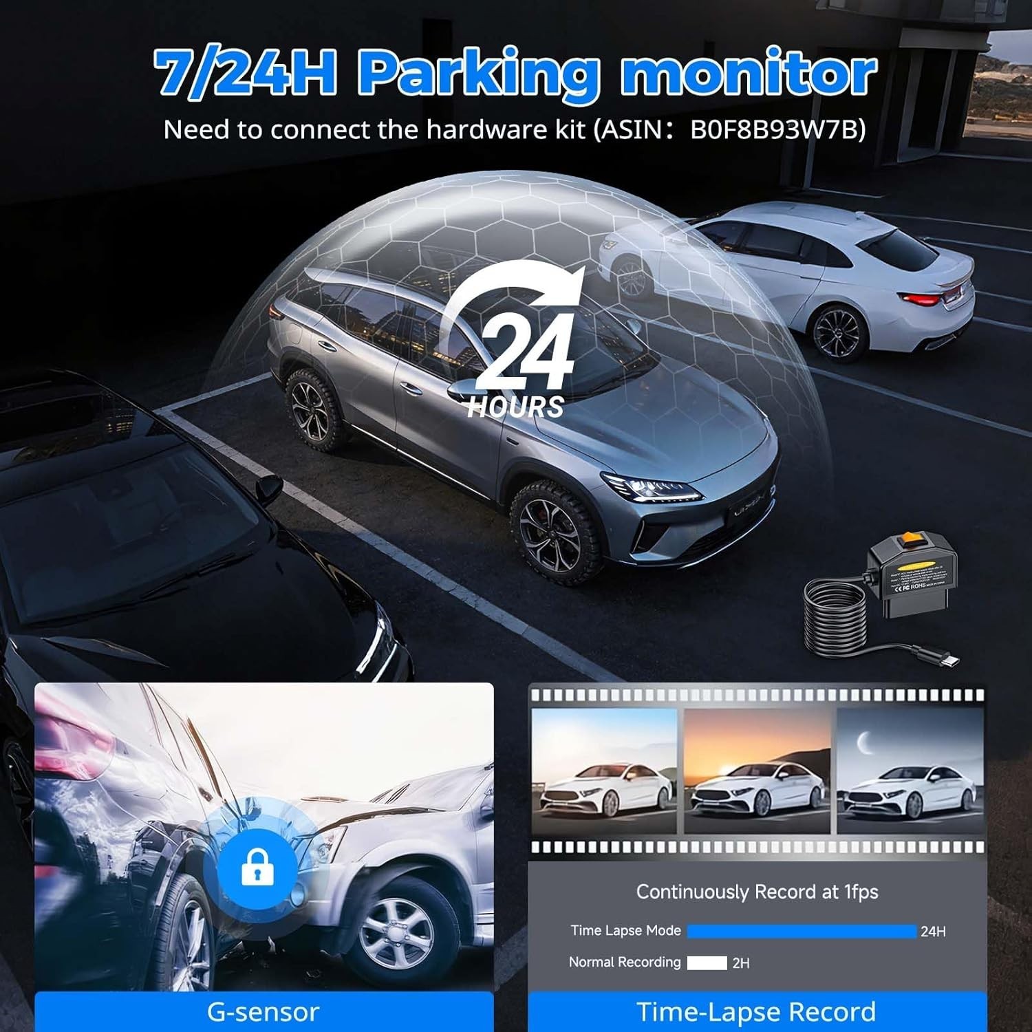 4K Mirror Dash Cam,Rear View Mirror Camera with WiFi,Dash Cam Front and Rear …