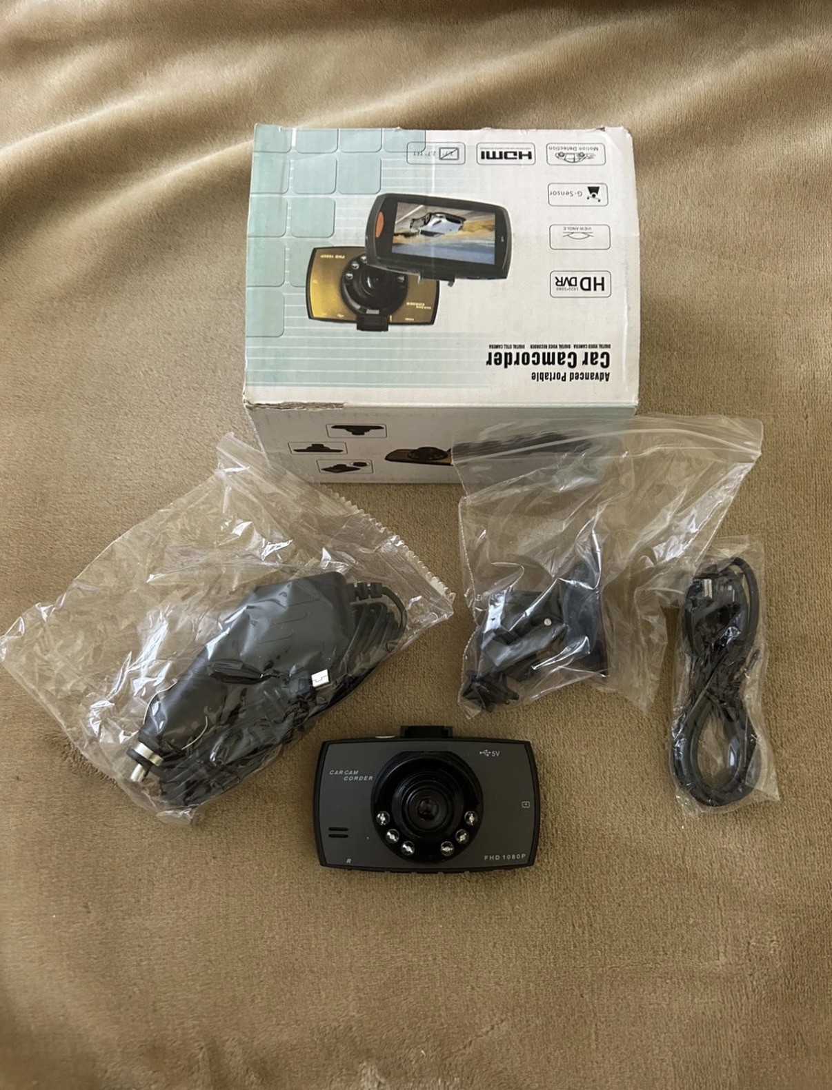 Black 1080P Advanced Portable Car Camcorder Digital Video Camera Recorder New