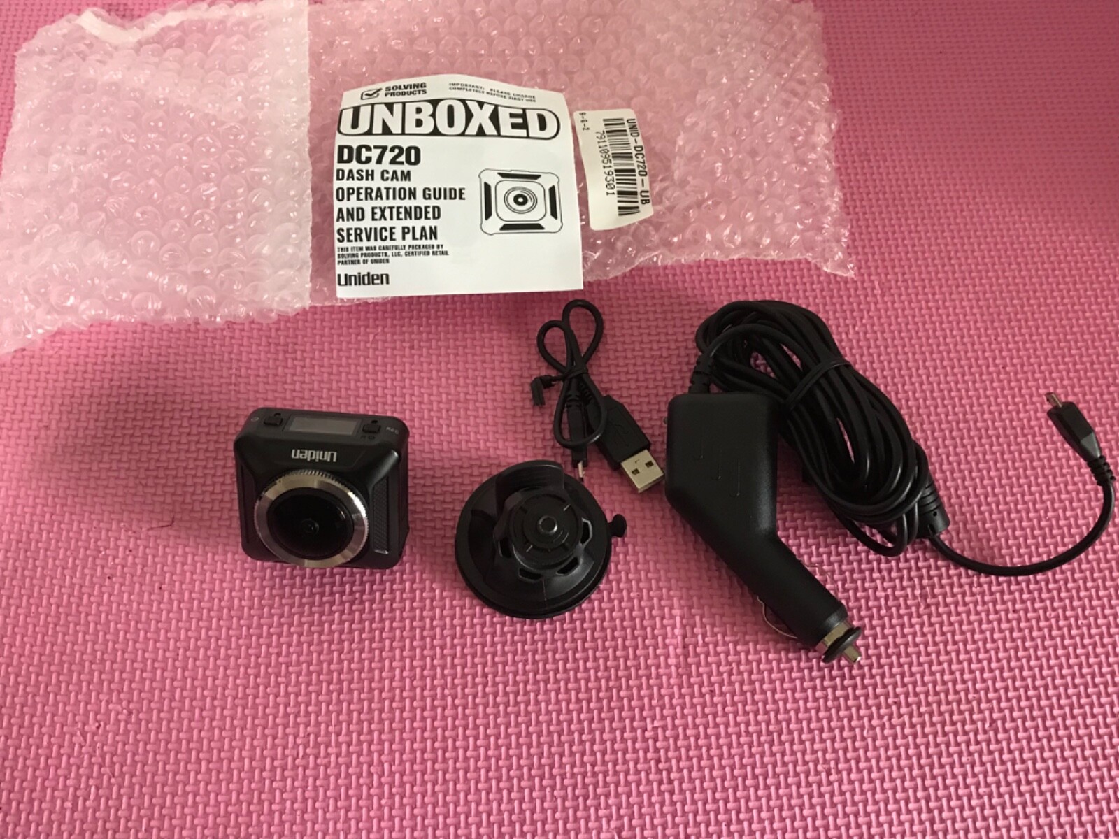 Uniden DC720 Dash Cam Front And Rear Dual Lens 720° View Camera
