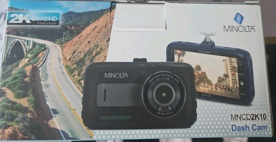 Minolta MNCD2K10 Dash Cam 2.5K Ultra HD Video
