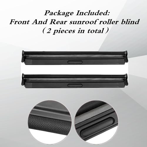 2Pcs Front & Rear Sunroof Sunshade Cover Assembly Fit for Mini Cooper R55 R56
