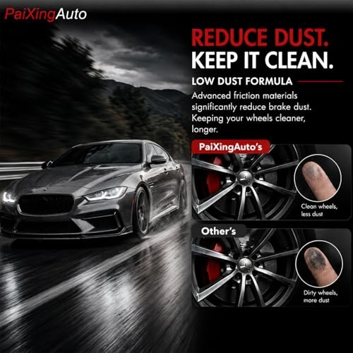 8pcs front rear Ceramic Brakes Pads Set Compatible with 2008-2017 Buick
