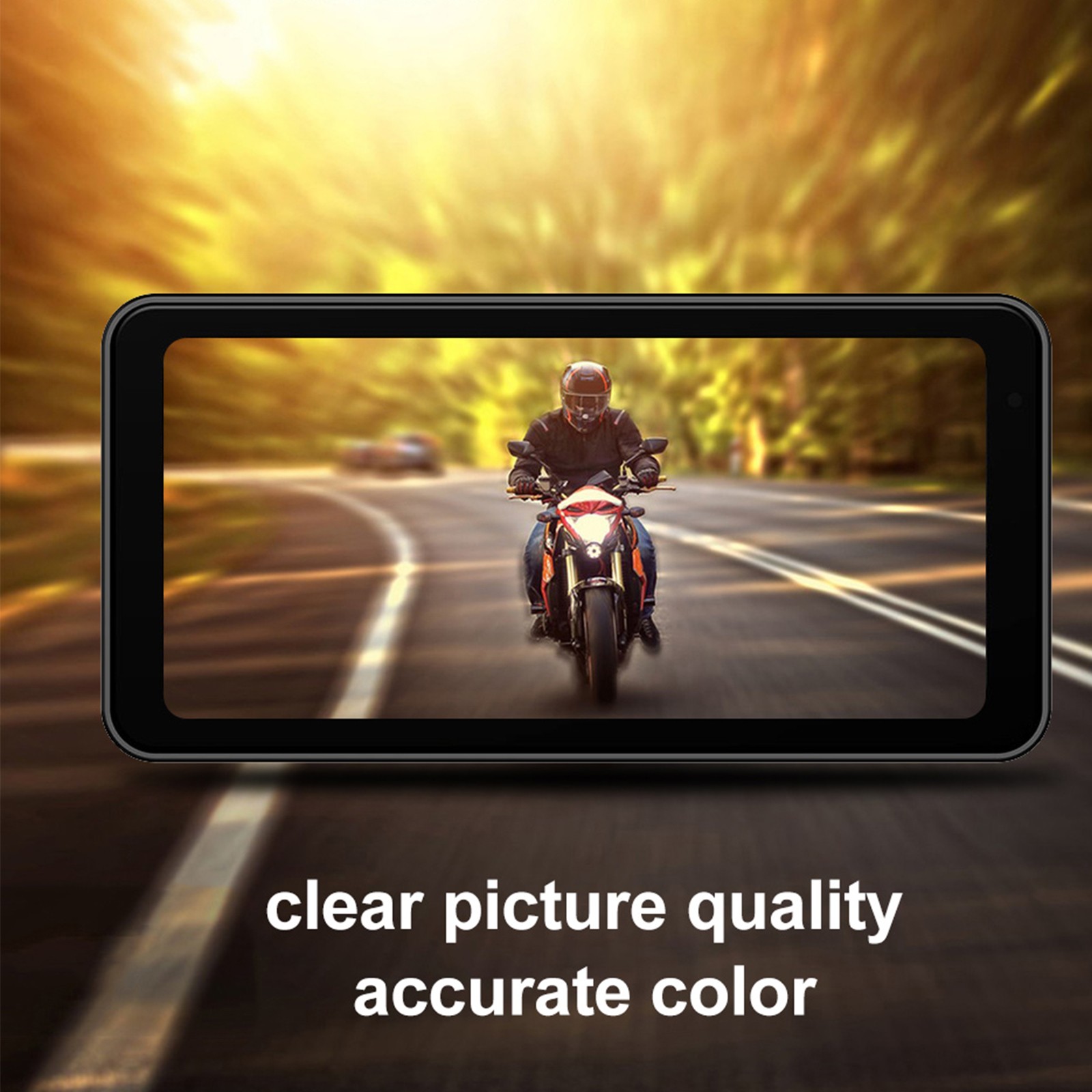 6.25″ Motorcycle GPS Navigator Wireless CarPlay Android Auto with HD Camera IP67