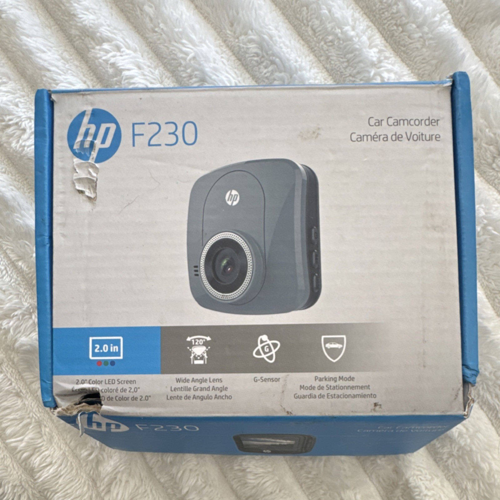 HP F230 Dash Cam 2.0 Inch Windshield/Dashboard Full HD 1080p