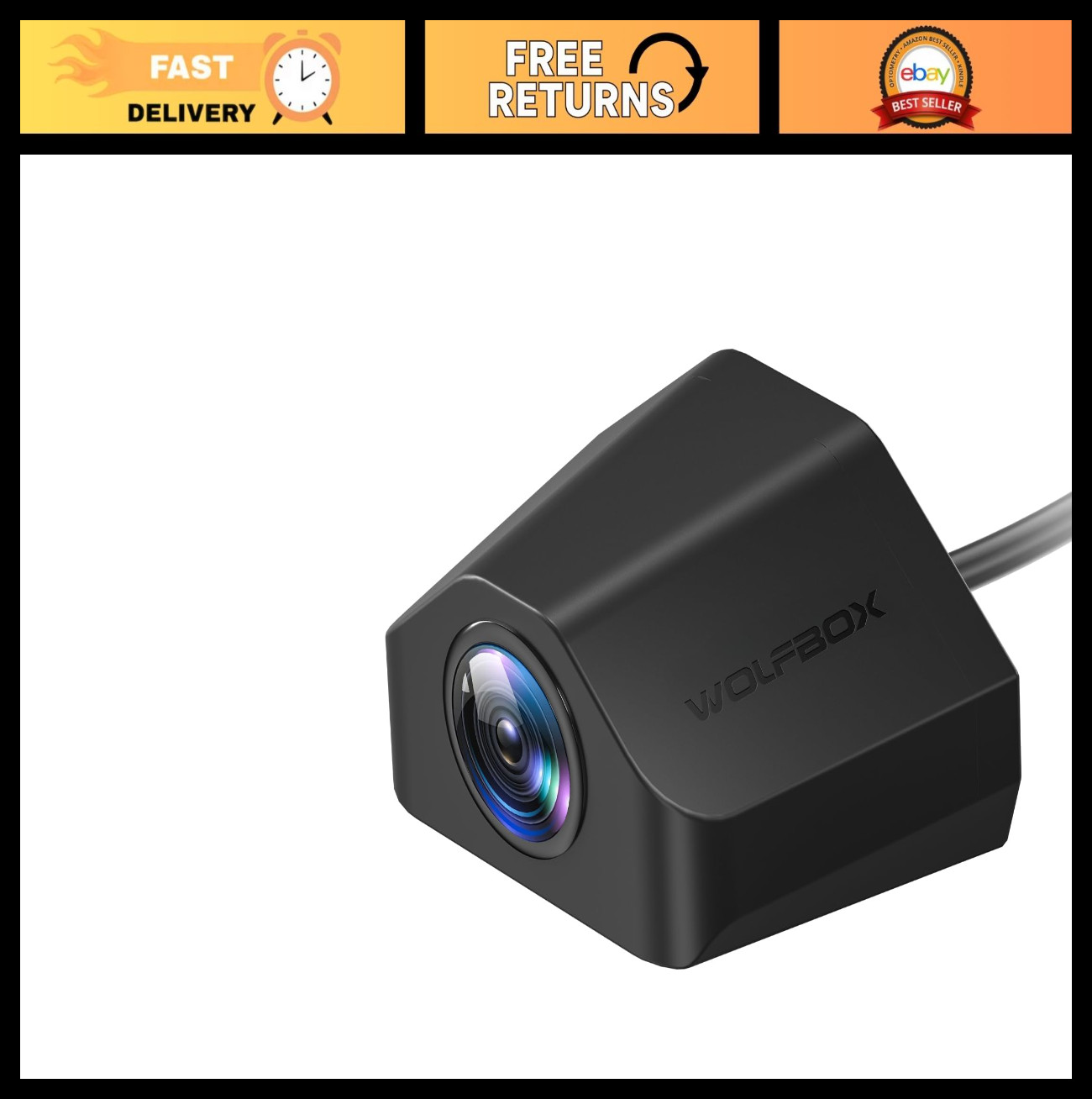 1080P HDR Front Camera with 21.3ft Cable, IP67 Waterproof, Outdoor Mount, G900 T