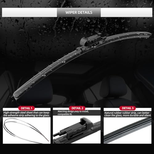 Front and Rear Windshield Wipers for Lincoln MKC | 2015-2019 For Lincoln MKC