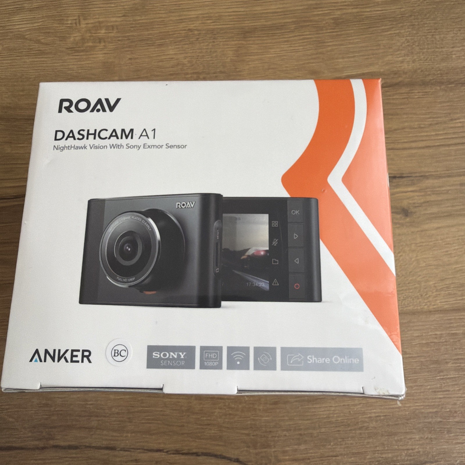 ROAV DashCam A1 by Anker R2241 Dash Camera SEALED! New in box!
