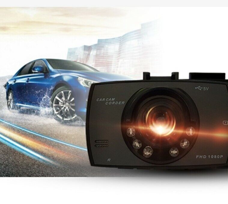 For LCD Screen Car DVR Dash Cam Video Recorder G-Sensor Front Inside Camera