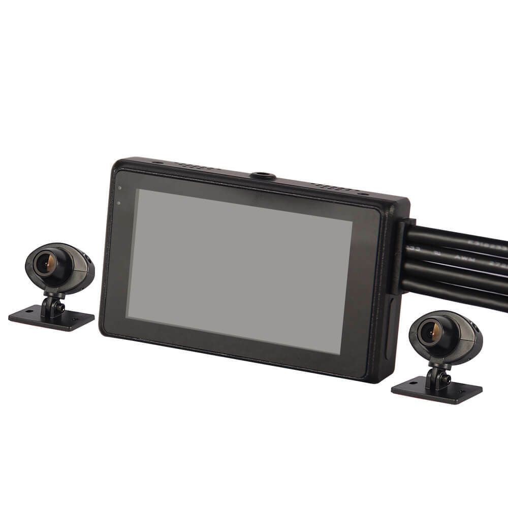Vimel Dual Motorbike Security 64GB WIFI Camera Hardwired Kit Super Capacitor