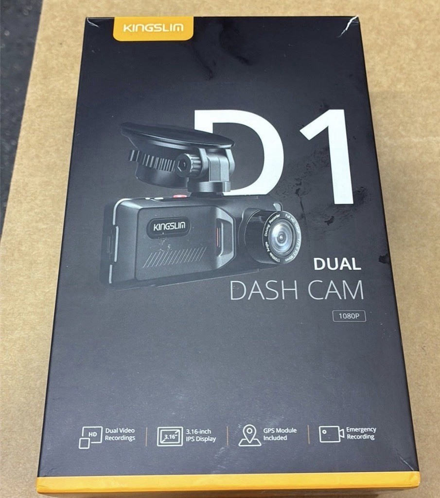 Kingslim D1 Pro 2K Dash Cam Front & Inside w/ Wi-Fi GPS – 2K/1080P Dual Cam