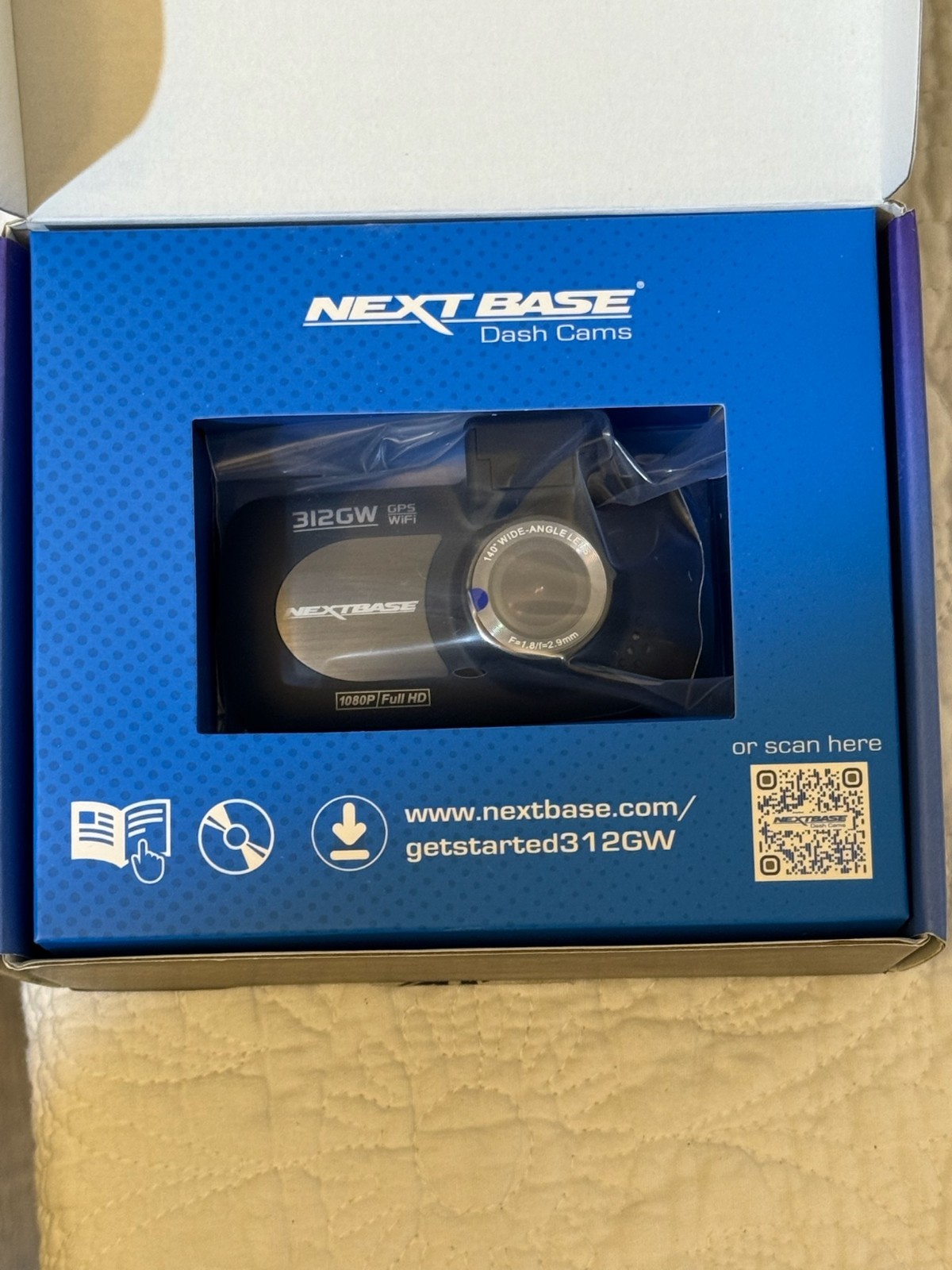 Nextbase Full HD 312GW Dash Camera w/ GPS, Parking Mode, Wi-Fi NBDVR312GW