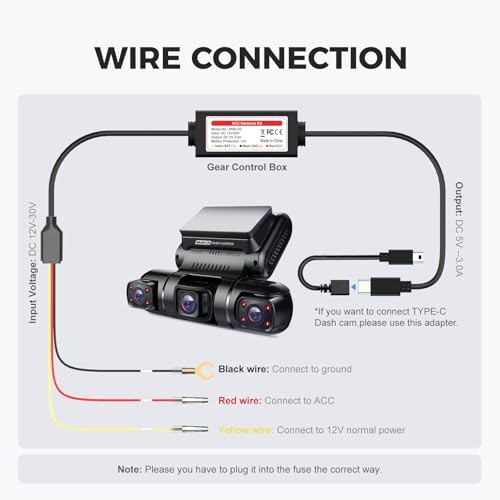 Smart Acc Hardwire Kit Dash Cam Parking Mode Monitor
