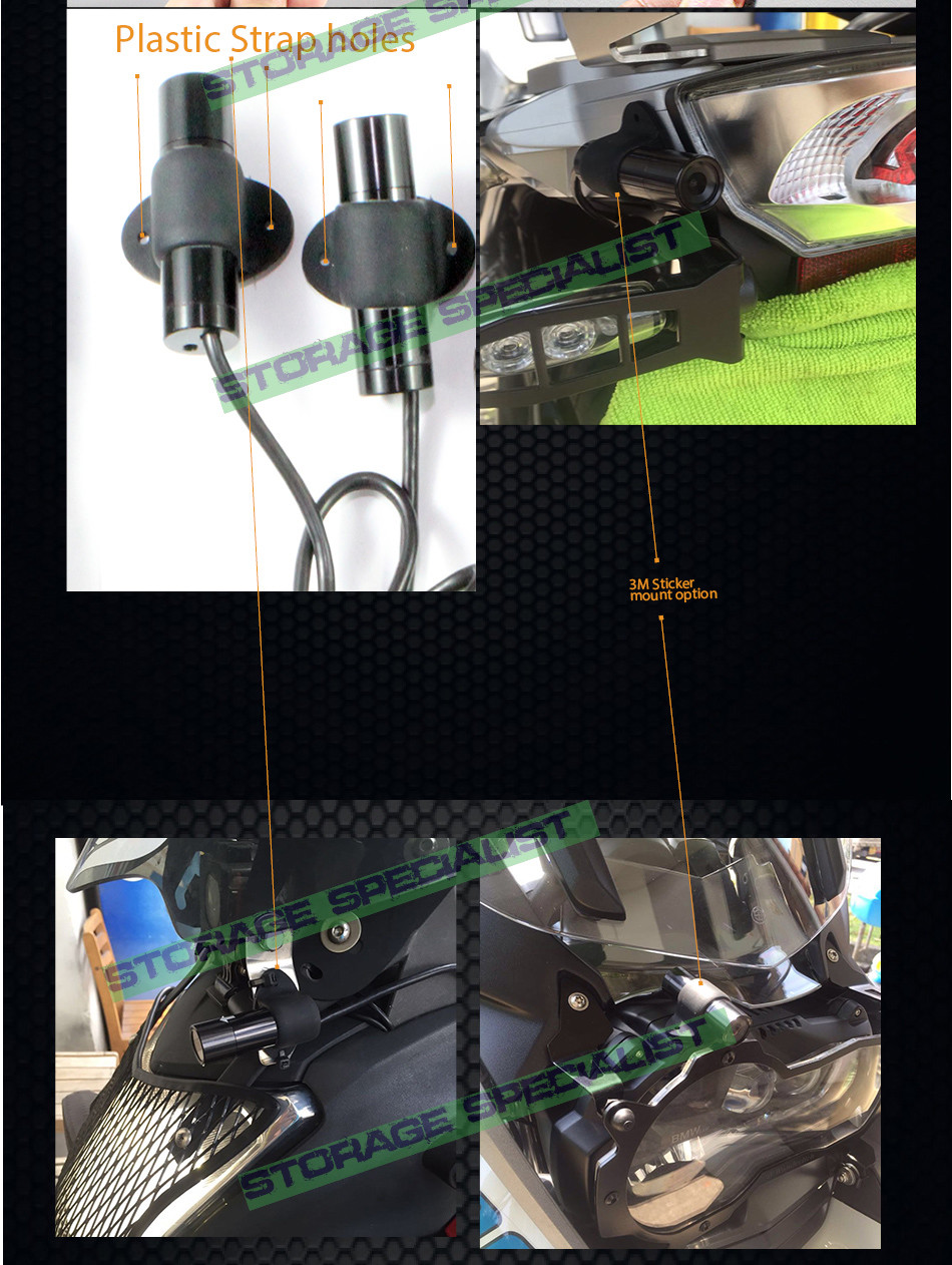 MotorBike Dual camera MotorCycle Dash Car 1080P Waterproof Hardwired Truck K1S