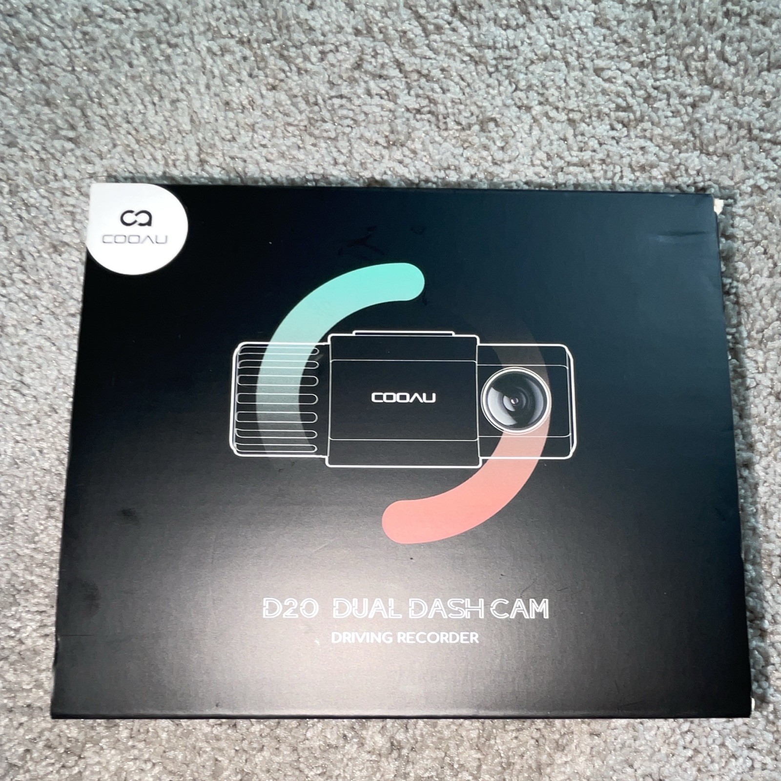 COOAU Dual Dash Cam 1080P Front and Inside Dash Cam,Built-in GPS and WiFi D20