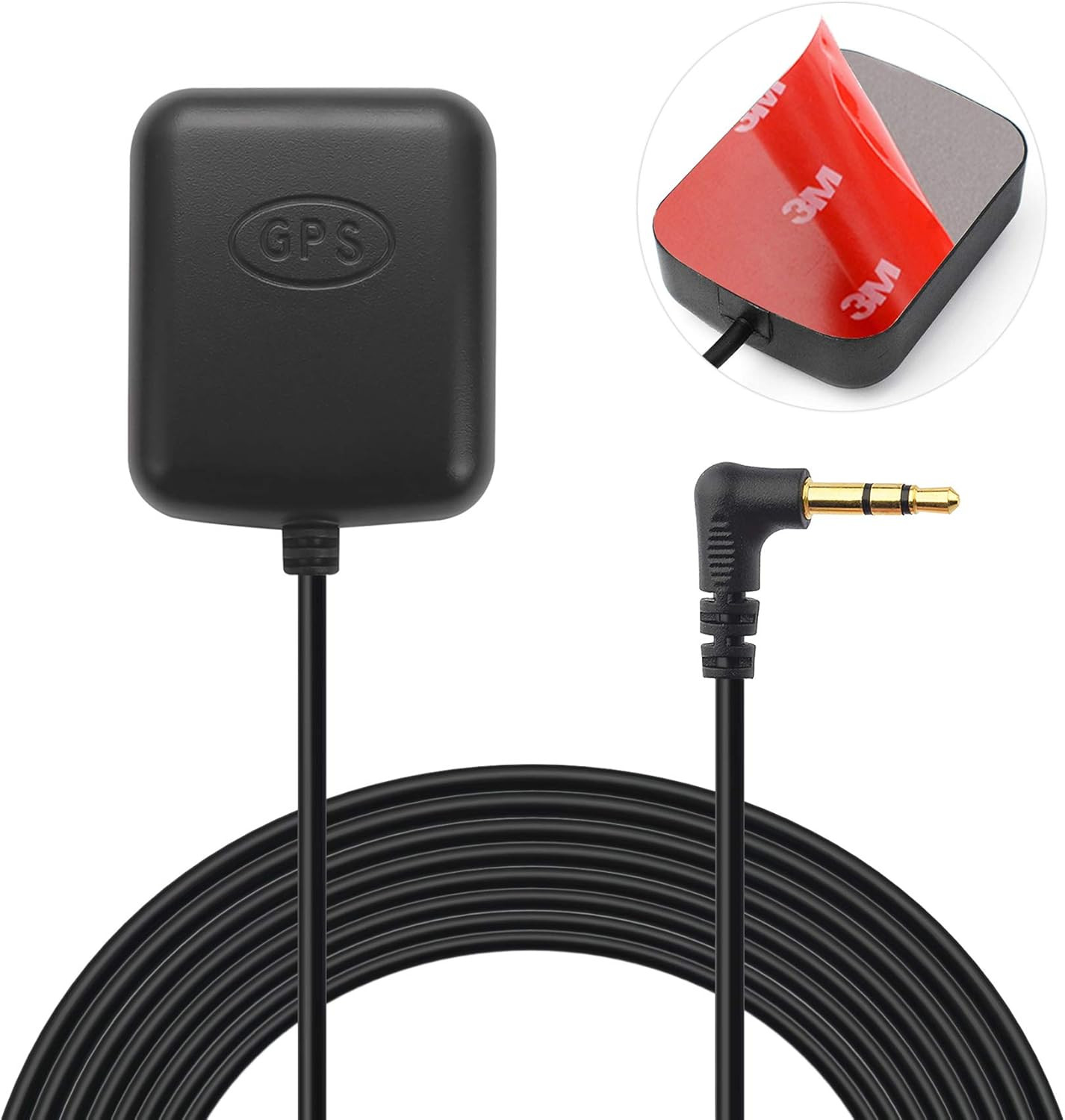 Bingfu Car Dash Cam GPS Antenna 3.5Mm Plug – Waterproof Hidden Adhesive Mount