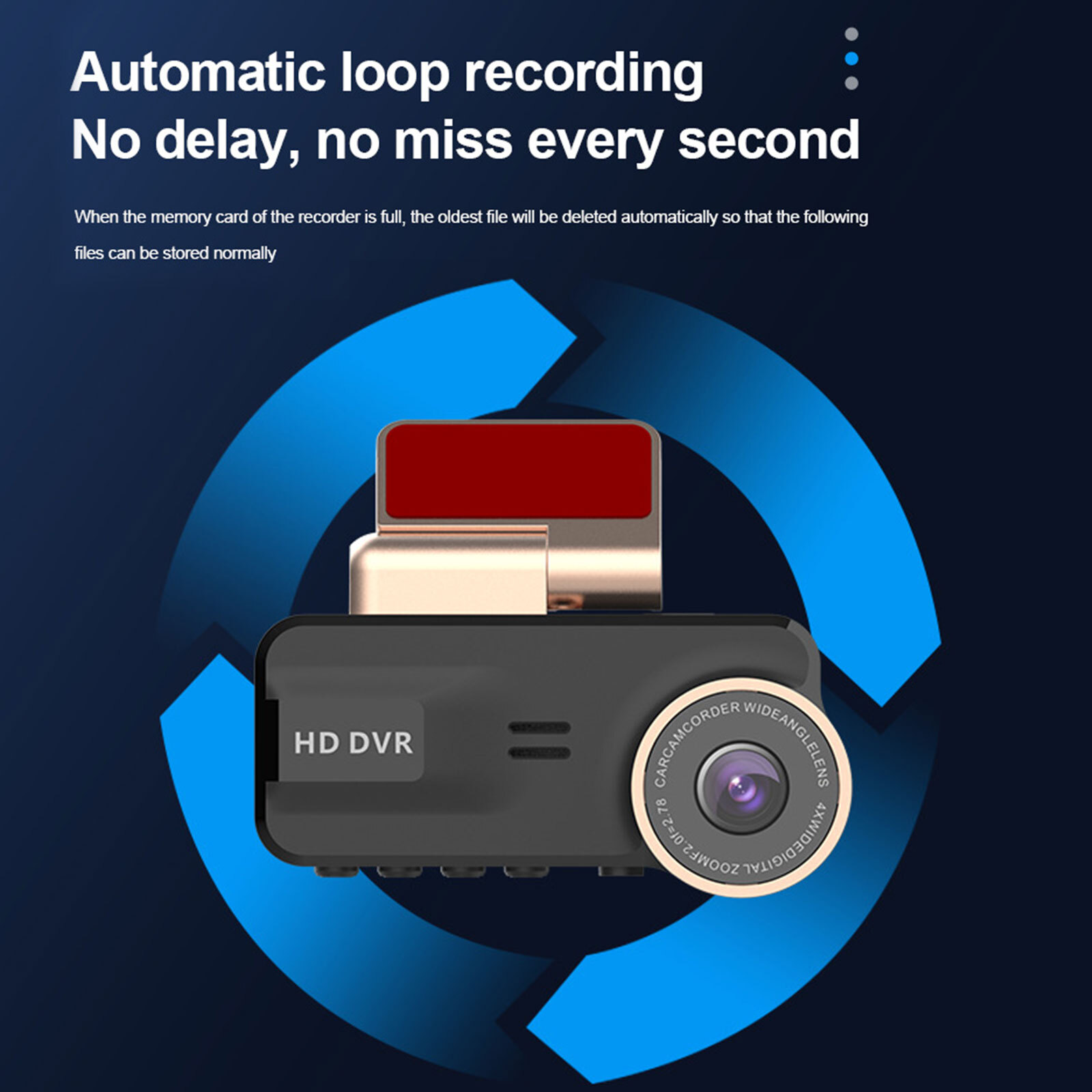 1080P Dual Dash Cam Car Video Recorder Front Inside Camera Night Vision G-Sensor