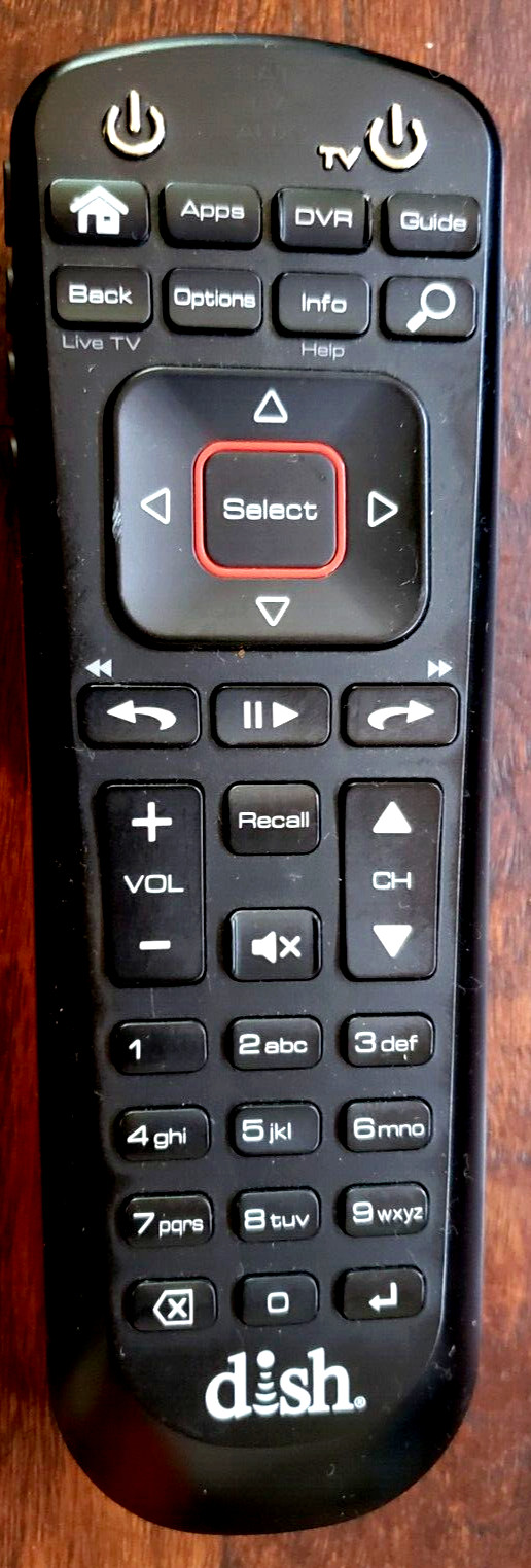 DISH NETWORK REMOTE CONTROL EchoStar Technologies LLC UHF 2G FCC ID# MG3-2024